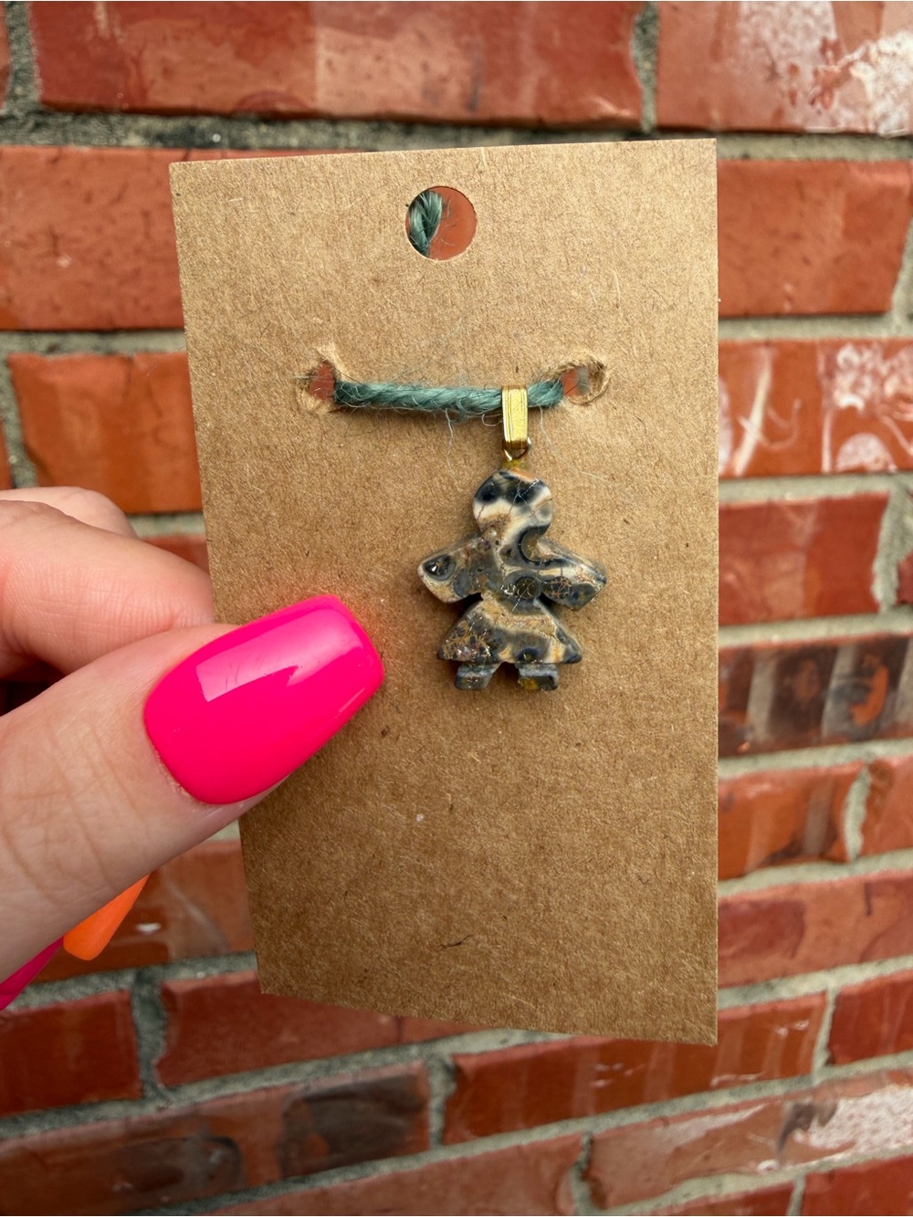 Jasper person pendant